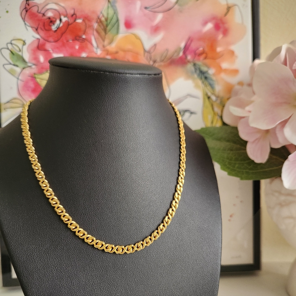 Givenchy Gold Plated Chain Necklace